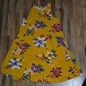 Old Navy Yellow Floral Dress
